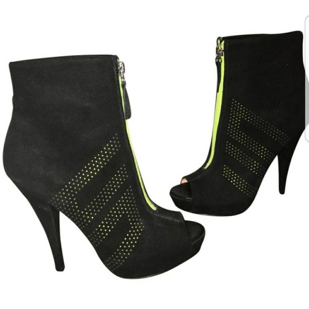 United Nude Suede Peep toe Boots